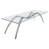 Pamono Small Spider Classic Dining Table in Glass and Steel by Barberini & Gunnell> Tables