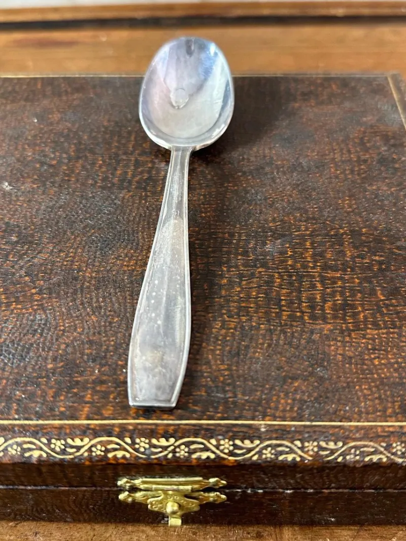 Pamono Small Spoons from Christofle, 1950, Set of 13> Dinnerware Accessories
