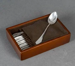 Pamono Small Spoons in Case, 20th Century, Set of 12> Cutlery & Serving Utensils