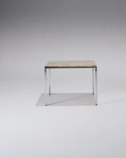 Discount Pamono Small Square Onyx and Metal Coffee Table, 1960s