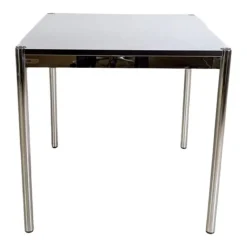 Pamono Small Square White Desk from USM Haller