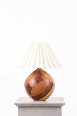 Pamono Small Teak Lamp, Denmark, 1970s> Table Lamps
