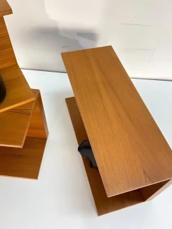 Pamono Small Teak U-Profile Shelf by Walter Wirtz for Wilhelm Renz, 1960s><noscript><img width=