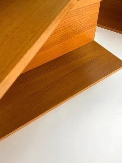 Pamono Small Teak U-Profile Shelf by Walter Wirtz for Wilhelm Renz, 1960s><noscript><img width=