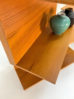 Pamono Small Teak U-Profile Shelf by Walter Wirtz for Wilhelm Renz, 1960s><noscript><img width=