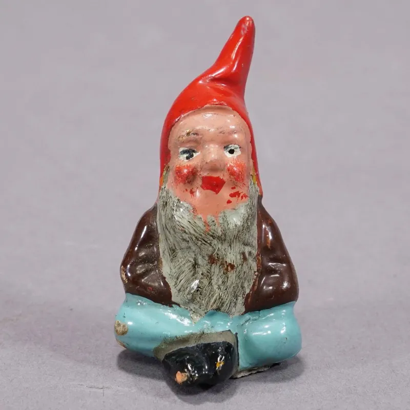 Pamono Small Terracotta Garden Gnomes, Germany, 1950s, Set of 5> Garden Accessories