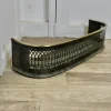 Sale Pamono Small Victorian Pierced Brass and Iron Fender