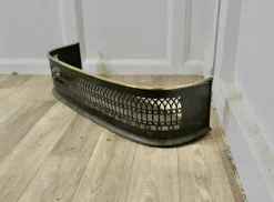 Sale Pamono Small Victorian Pierced Brass and Iron Fender