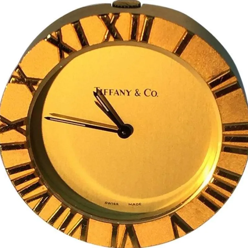 Discount Pamono Small Vintage Atlas Desk Clock from Tiffany & Co.