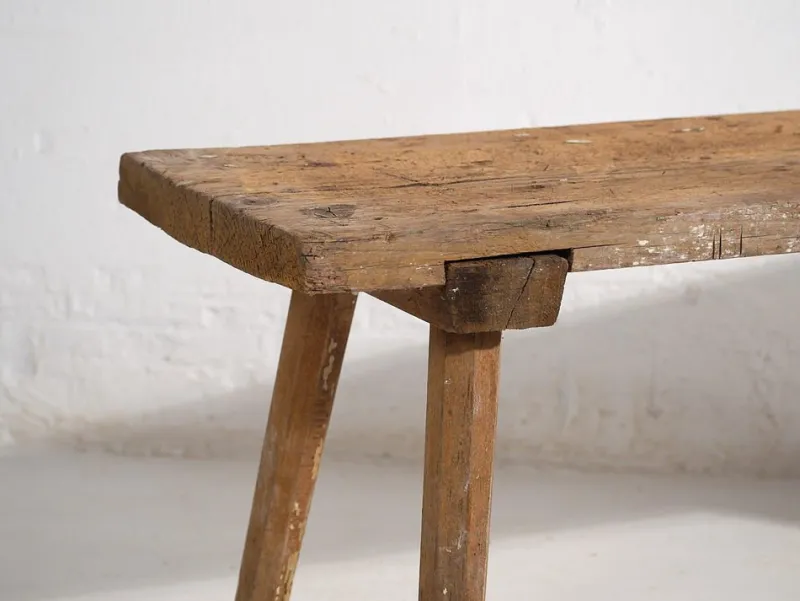 Pamono Small Vintage Bench, 1920> Benches