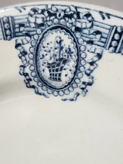Online Pamono Small Vintage Blue Versailles Series Plates from Salins, 19th Century, Set of 6