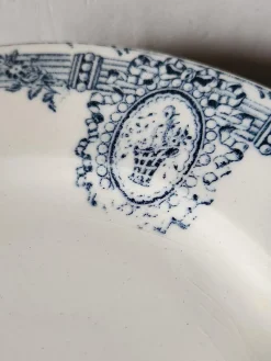 Online Pamono Small Vintage Blue Versailles Series Plates from Salins, 19th Century, Set of 6
