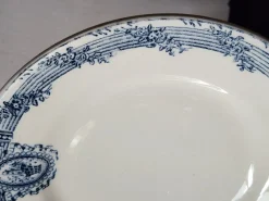 Online Pamono Small Vintage Blue Versailles Series Plates from Salins, 19th Century, Set of 6