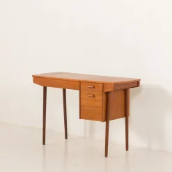 Pamono Small Vintage Desk with Hidden Vanity from Olholm Mobler, 1960s><noscript><img width=