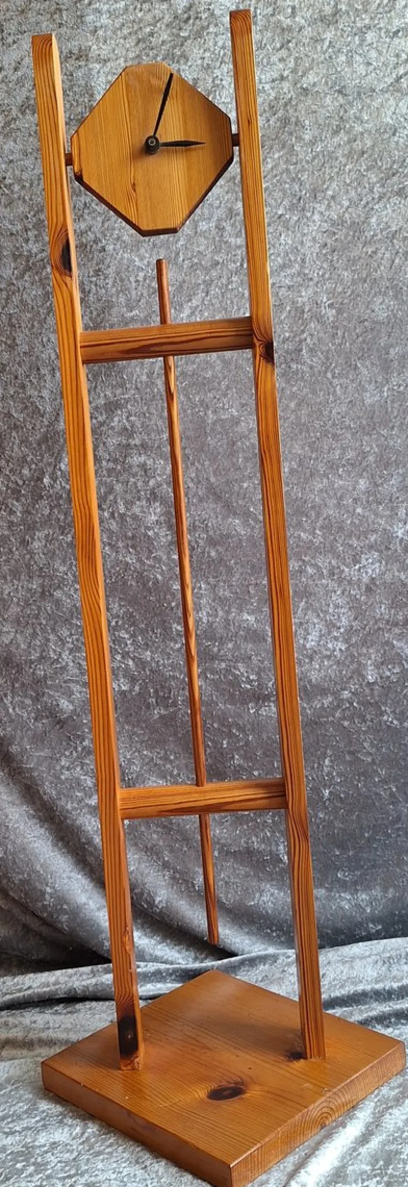 Pamono Small Vintage Grandfather Clock in Pine by Junghans, 1970s> Clocks