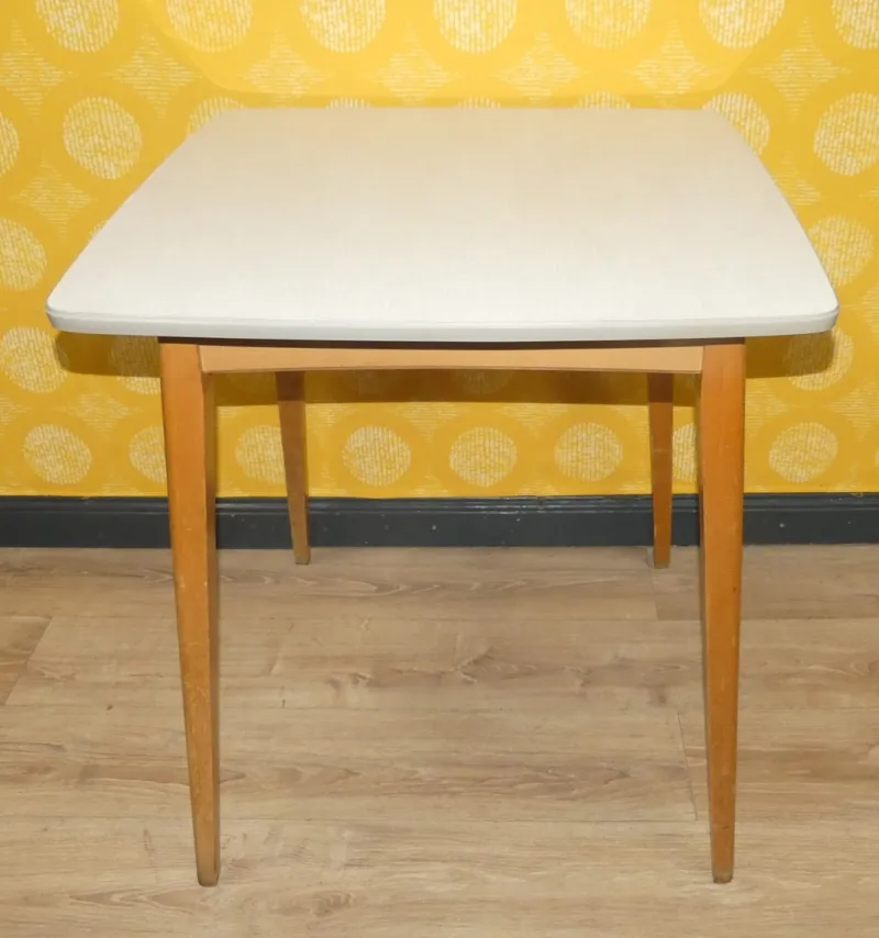 Pamono Small Vintage Kitchen Table in Wood, 1960s> Dining Tables & Sets