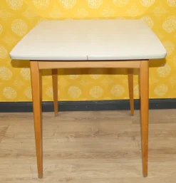 Pamono Small Vintage Kitchen Table in Wood, 1960s><noscript><img width=