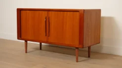 Sale Pamono Small Vintage Teak Sideboard with Sliding Doors, 1960s