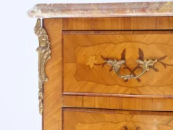 Sale Pamono Small VintageLouis XV Nightstand with Marquetry Details, 1920s