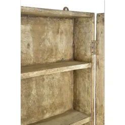 Pamono Small Wall Display Case in Patinated Wood><noscript><img width=