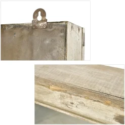 Pamono Small Wall Display Case in Patinated Wood><noscript><img width=