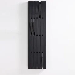 Discount Pamono Small Wall-Mounted Piano Coat Rack in Black by Patrick Séha