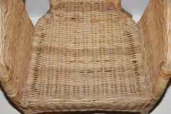 Hot Pamono Small Wicker & Rattan Armchair