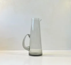 Discount Pamono Smoke Gray Martini Glass Pitcher by Per Lütken for Holmegaard, 1960s