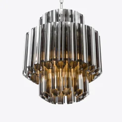 Pamono Smoked Mirror Piccolo Palermo Chandelier from Pure White Lines><noscript><img width=