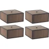 Online Pamono Smoked Oak Frame Boxes by Lassen, Set of 4