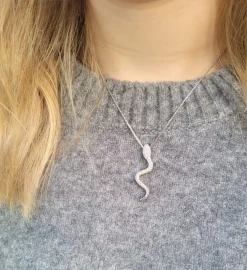Pamono Snake Pendant Necklace from Swarovski, Austria, 2000s><noscript><img width=