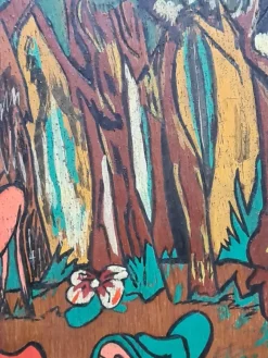 Pamono Snow White and the Seven Dwarfs, 1950s, Oil on Panel><noscript><img width=