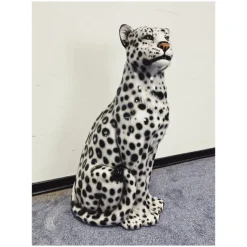 Pamono Snowleopard Ceramic Figurine by Ceramiche Boxer><noscript><img width=