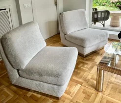 Pamono Sofa & Chairs attributed to Jacques Charpentier, 1970, Set of 3><noscript><img width=