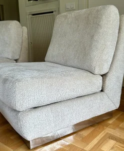 Pamono Sofa & Chairs attributed to Jacques Charpentier, 1970, Set of 3><noscript><img width=