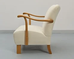 Pamono Sofa and Armchairs by Jindrich Halabala, 1930s, Set of 3><noscript><img width=