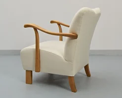 Pamono Sofa and Armchairs by Jindrich Halabala, 1930s, Set of 3><noscript><img width=