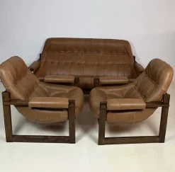 Clearance Pamono Sofa and Armchairs by Percival Lafer, 1960s, Set of 3