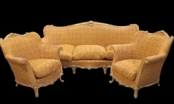Pamono Sofa with Armchairs, 1950s, Set of 3> Living Room Sets