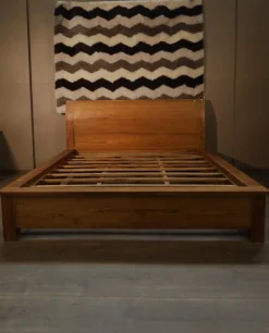 Pamono Solid Bed in Teak> Beds & Bedroom Sets