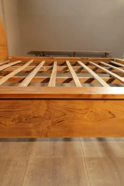 Pamono Solid Bed in Teak><noscript><img width=