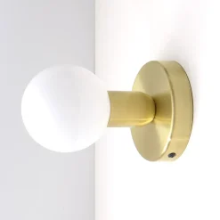 Sale Pamono Solid Brass Minimal Modern Wall Lamps from Balance Lamp, Set of 2