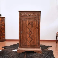 Pamono Solid Wood Cabinet with One Drawer and Two Storage Compartments> Serving Bar Carts & Trolleys