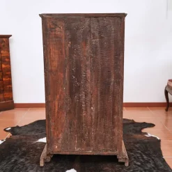 Pamono Solid Wood Cabinet with One Drawer and Two Storage Compartments><noscript><img width=