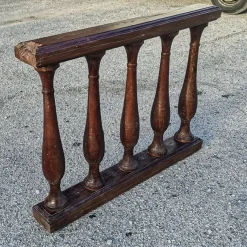 Discount Pamono Solid Wood Parapet Column or Balustrade, Italy, Early 1900s