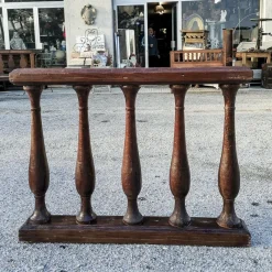 Discount Pamono Solid Wood Parapet Column or Balustrade, Italy, Early 1900s