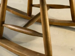 Pamono Solid Wood Rocking Chair, 1950s><noscript><img width=