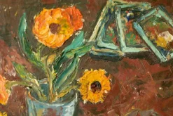 Pamono Solveig, Still Life, Oil on Panel, Mid-20th Century, Framed><noscript><img width=