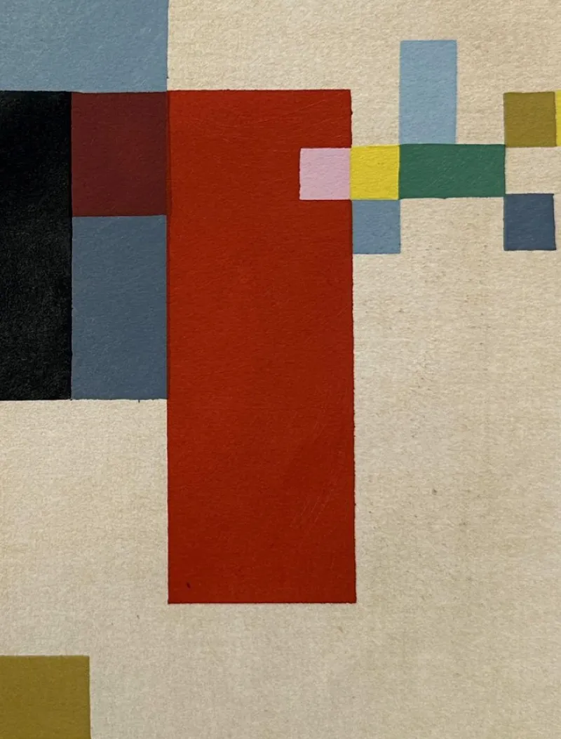 Best Pamono Sophie Taeuber Arp, Geometric Composition 1956, Stencil