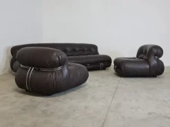 Discount Pamono Soriana Living Room Set by Afra and Tobia Scarpa for Cassina, 1969, Set of 3